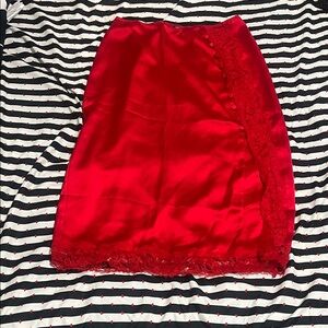 Victoria's Secret Vibrant Red Pencil Skirt